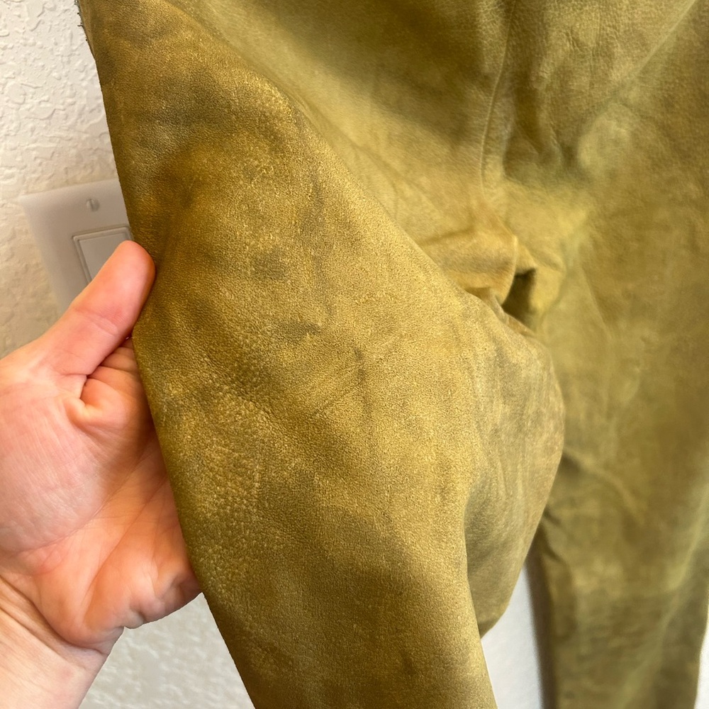 VINTAGE - RALPH LAUREN 1980’s Floral Embroidered Leather Pants - RARE ! - Picture 8 of 13